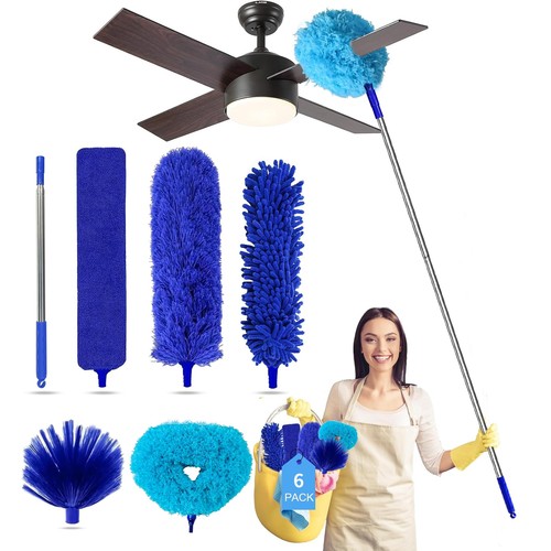 Microfiber duster kit with - duster,